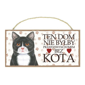 TP-064-KOT CZARNO-BIAŁY