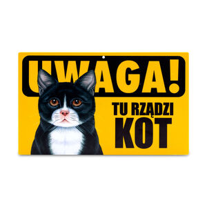 TZZ-048-KOT CZARNO-BIAŁY